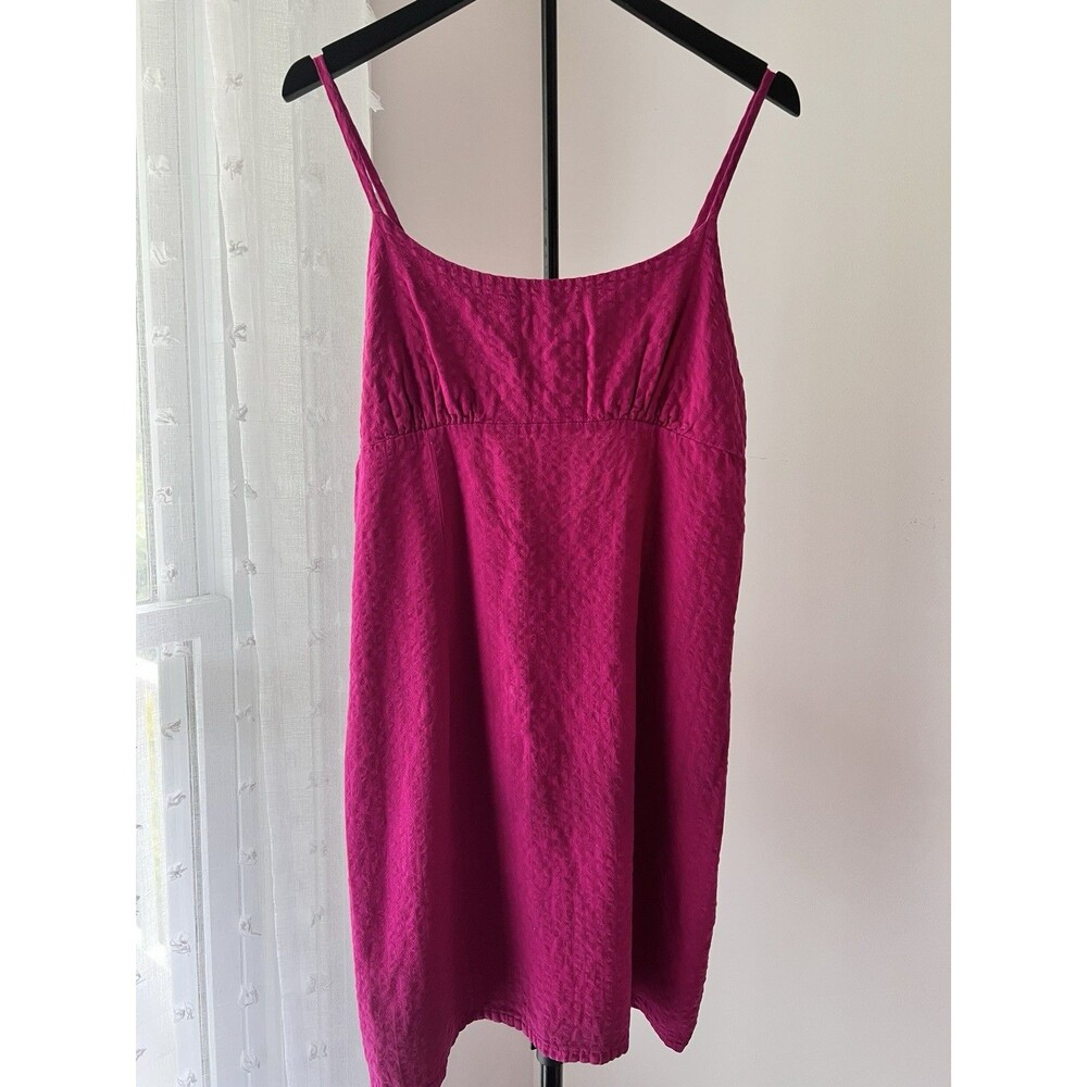 Women’s Wild Fable Spaghetti Strap Dress Hot Pink L  Textured